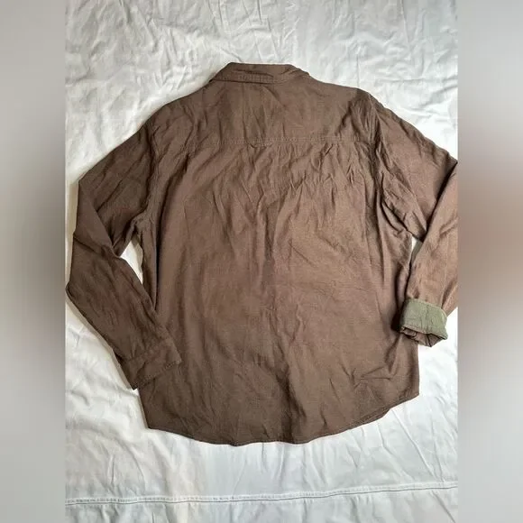 Royal Robbins XL Men’s Button-Up Shirt Rugged Outdoor Style 100% Cotton Brown - Picture 9 of 11